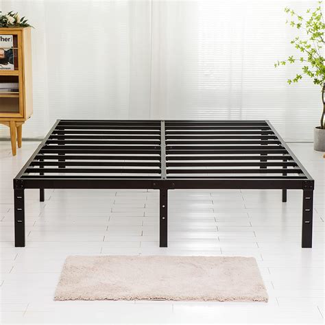 have a metal frame and need the box spring|14 high metal bed frame.